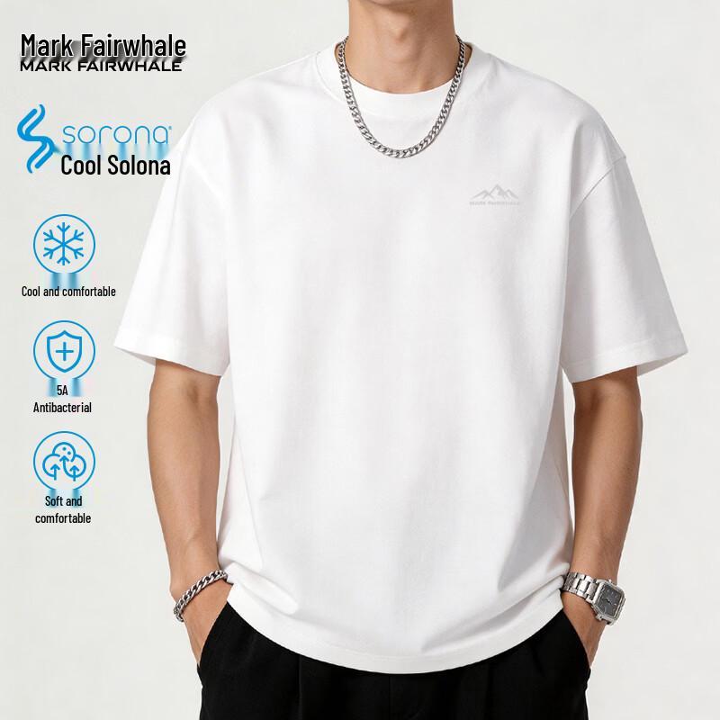 Mark Fairwhale Men's Cool-Feel Antibacterial Loose Fit T-Shirt