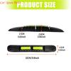 Y4UA 1 Pair Automotive Adhesive Reflective Bumper Guard Tape Anti Collision Strips