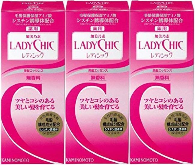 

Lady Chic Medicated Beauty Hair Essence Unscented 180mL x 3 bottles set