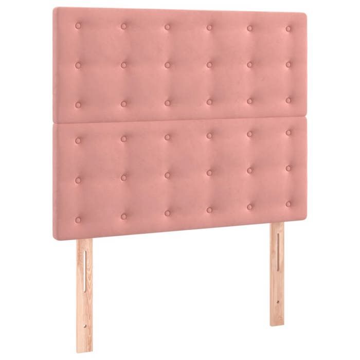 Maison Exclusive - Tête de lit Rose 80x5x118/128 cm Velours