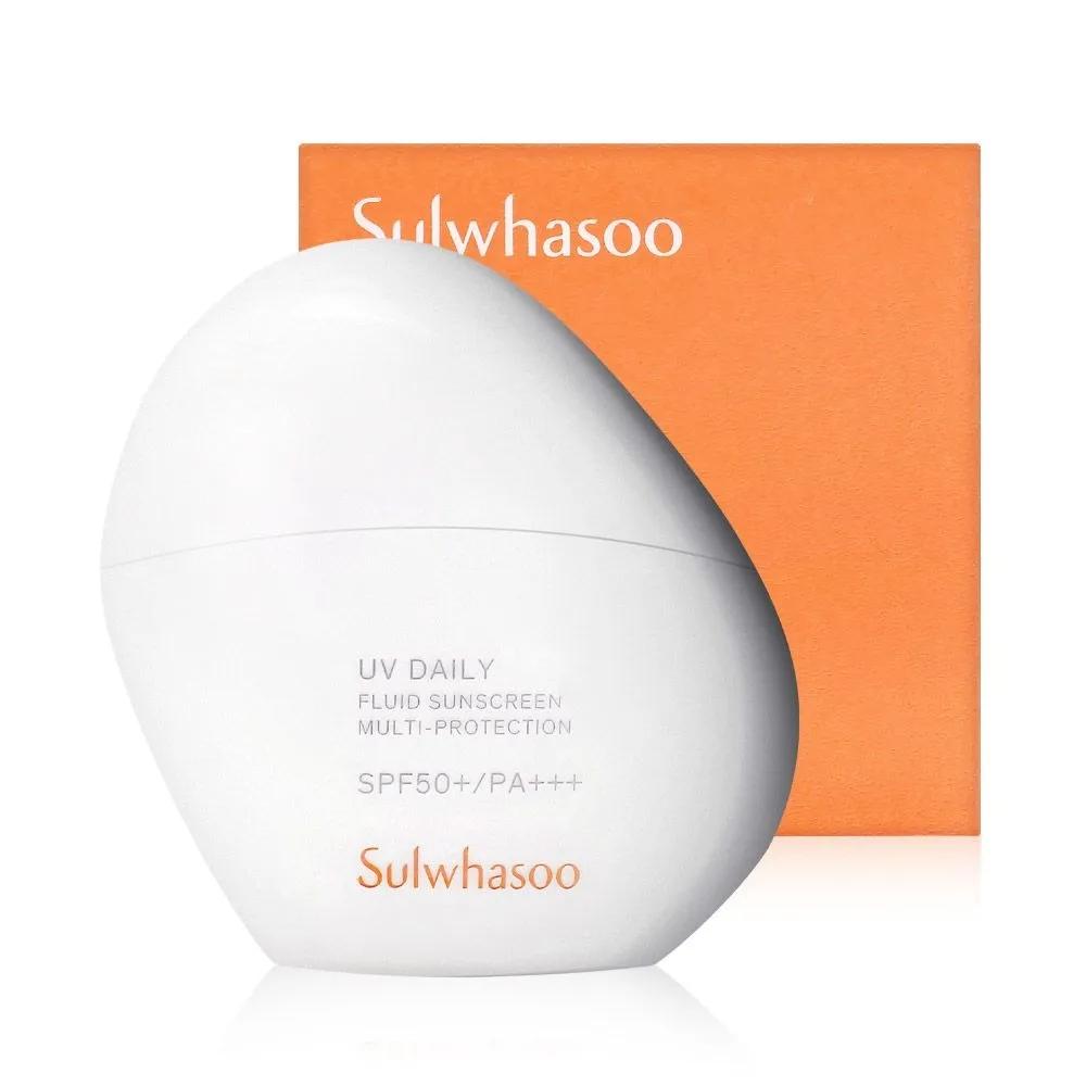 Sulwhasoo Sangbaek Sun Fluid 50ml SPF50+ PA+++ Whitening Soothing Sunscreen Waterproof Sun Cream