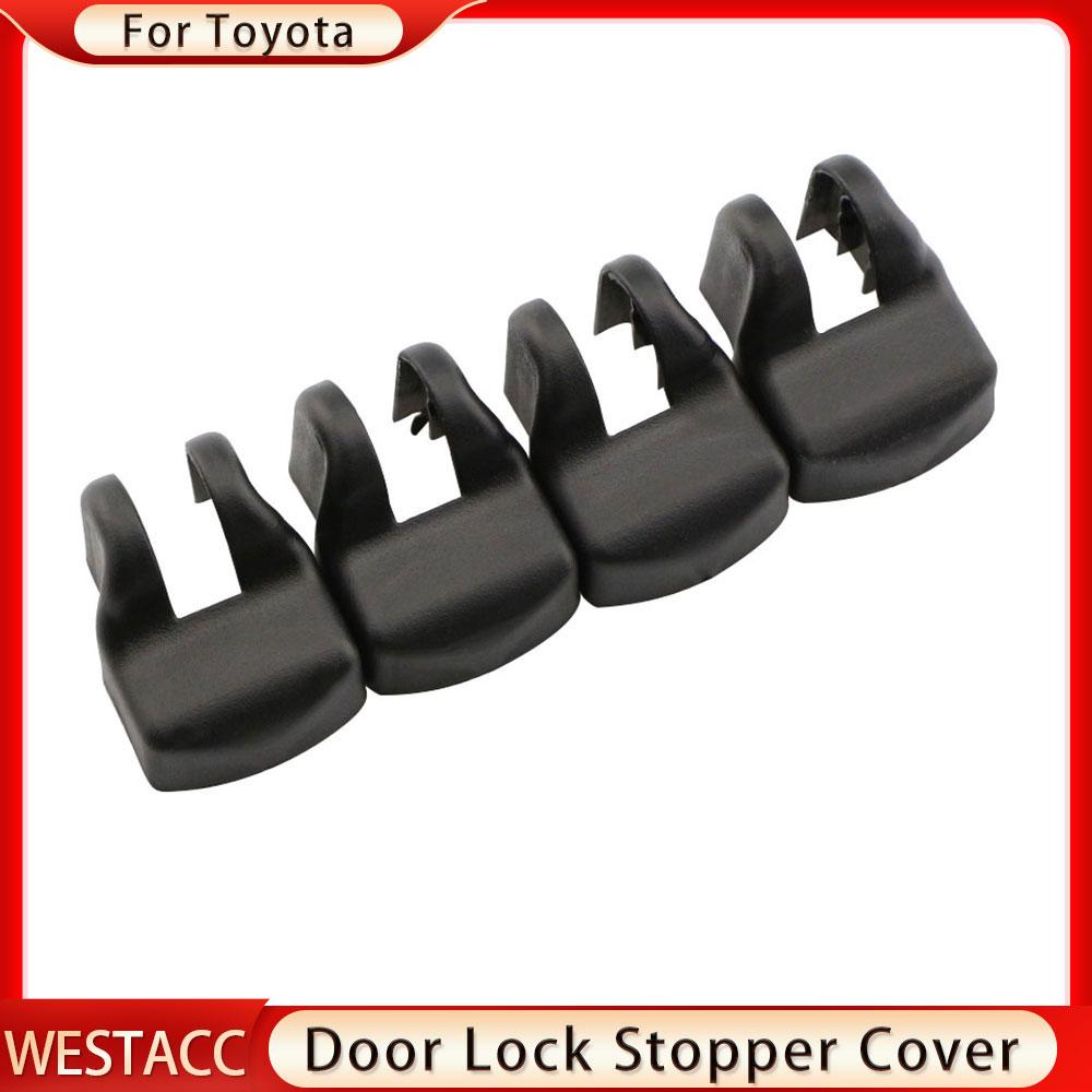 4 Stück ABS Autotürschlossabdeckung Türstopperabdeckung für Toyota Camry 2008–2013 Corolla 2008–2013 RAV4 RAV 4 2013–2018
