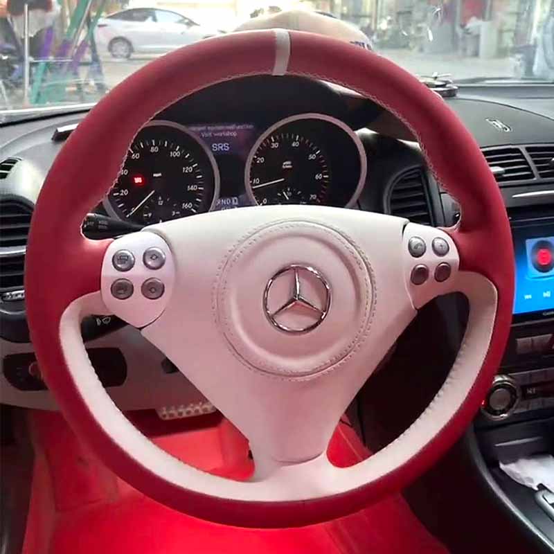 Hand Stitched Car Steering Wheel Cover