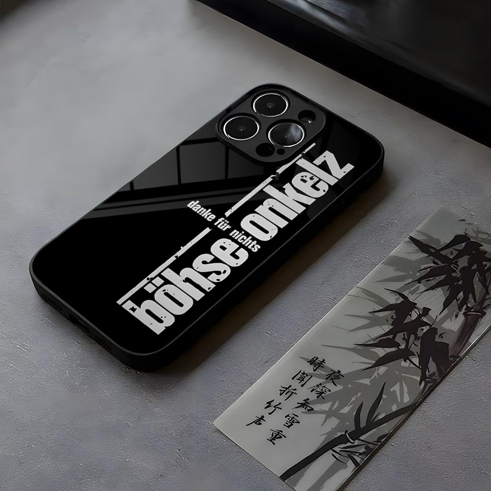Band B-Bohse OnkelzS Hot Phone Case Tempered Glass For IPhone 17 13 14 16 12 15 11 Pro Max Plus Mini X XR SE2020 Coque