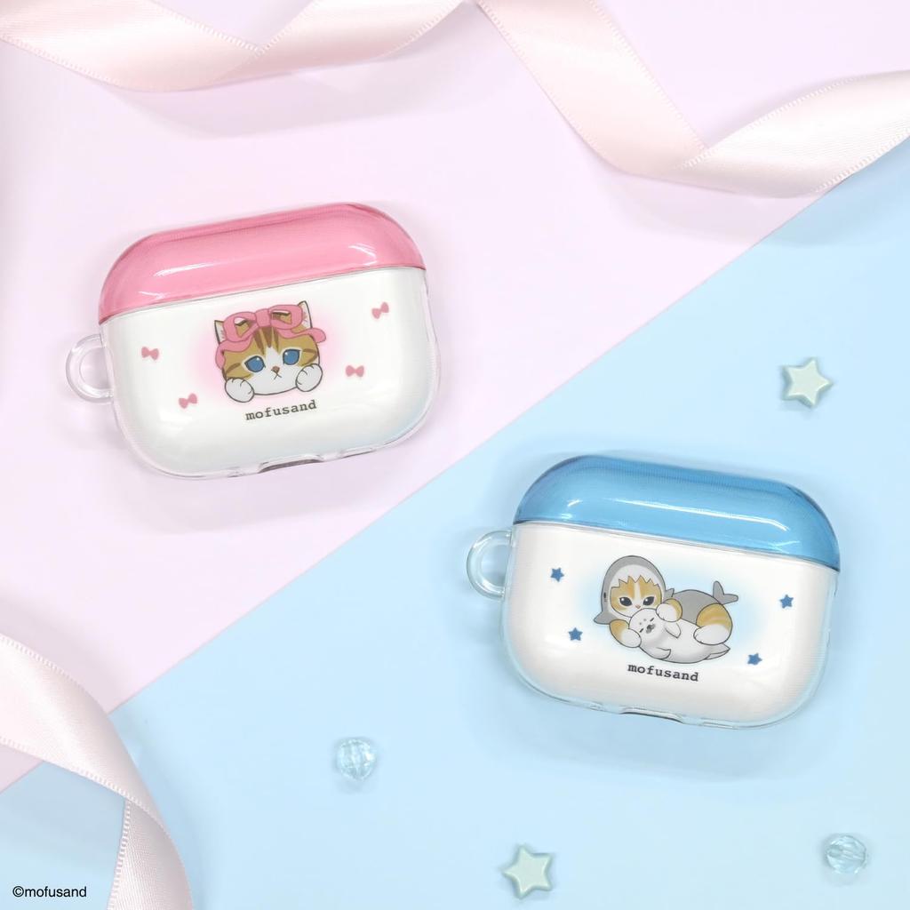 Gourmandise Mofusand Soft Case for AirPods Pro 3, Blue, MOFU-108A