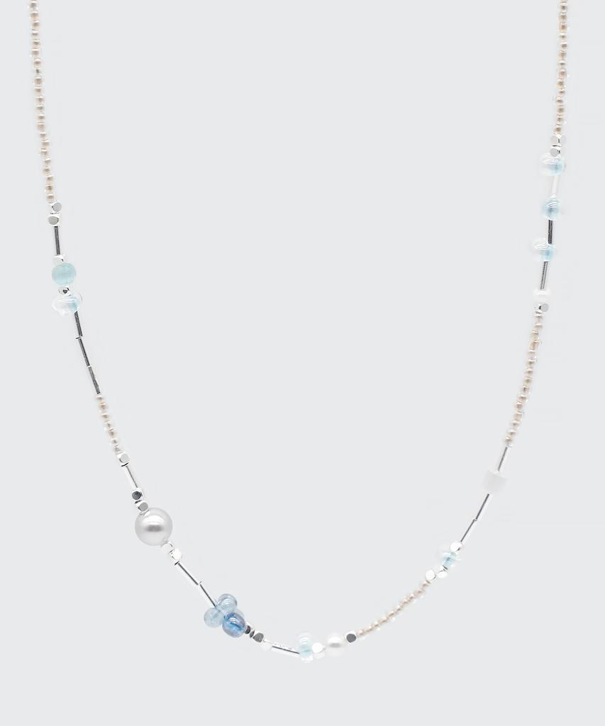 Iamj Vanilla Blue Bead Necklace