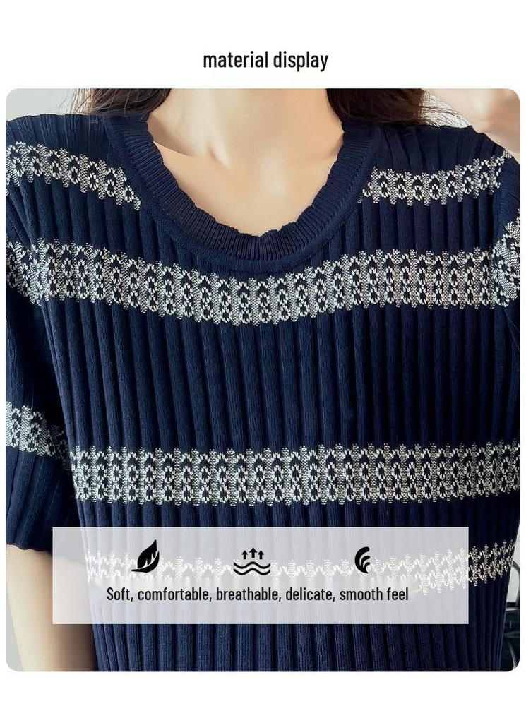Summer 2026 Striped Knit Maternity Dress: Stylish, Versatile, Trendy Nursing Wear for Moms