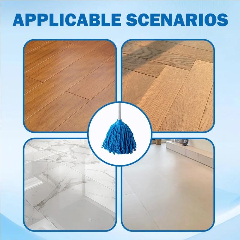 1PC 2-in-1 Wet & Dry Mop  Ideal for Hardwood Floors Tiles Laminate & Marble  Absorbs Spills  Sweeps Dust Hair  Perfect for Ki