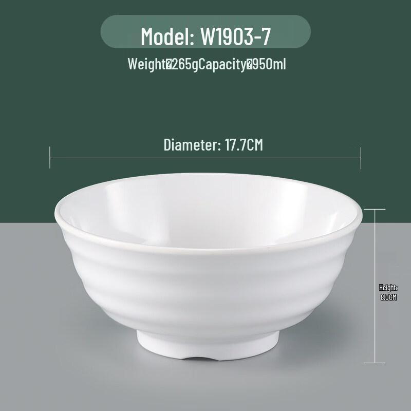 

Yi Pan Melamine Imitation Porcelain Ramen Bowl Set
