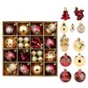 42Pcs Christmas Baubles Christmas Balls Ornaments Hanging Baubles Balls Ornaments for Wedding Christmas Tree Decoration