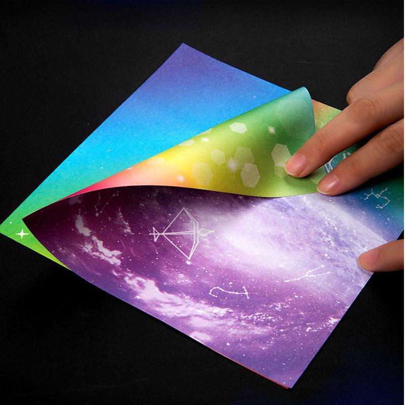 60Sheets Constellations Origami Kit Kids Sided Color Folding Paper Cranes Decorate Origami For DIY Kids Arts and Crafts Projects