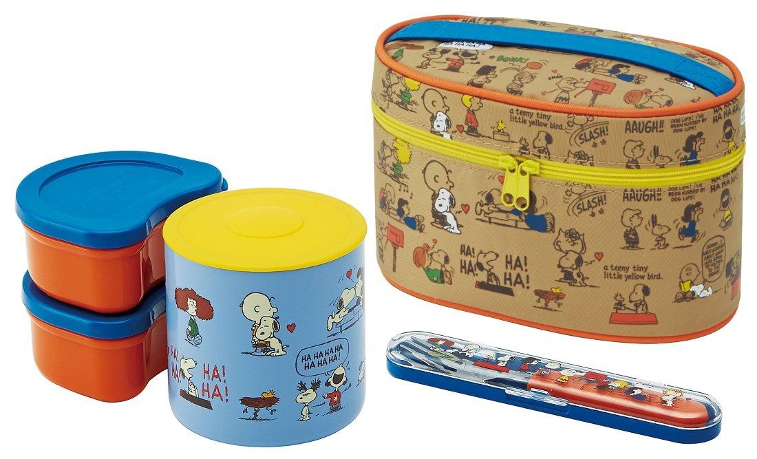 

Skater Snoopy Friends Lunch Box with Insulated KCLJ7DX & Jar, 560ml,