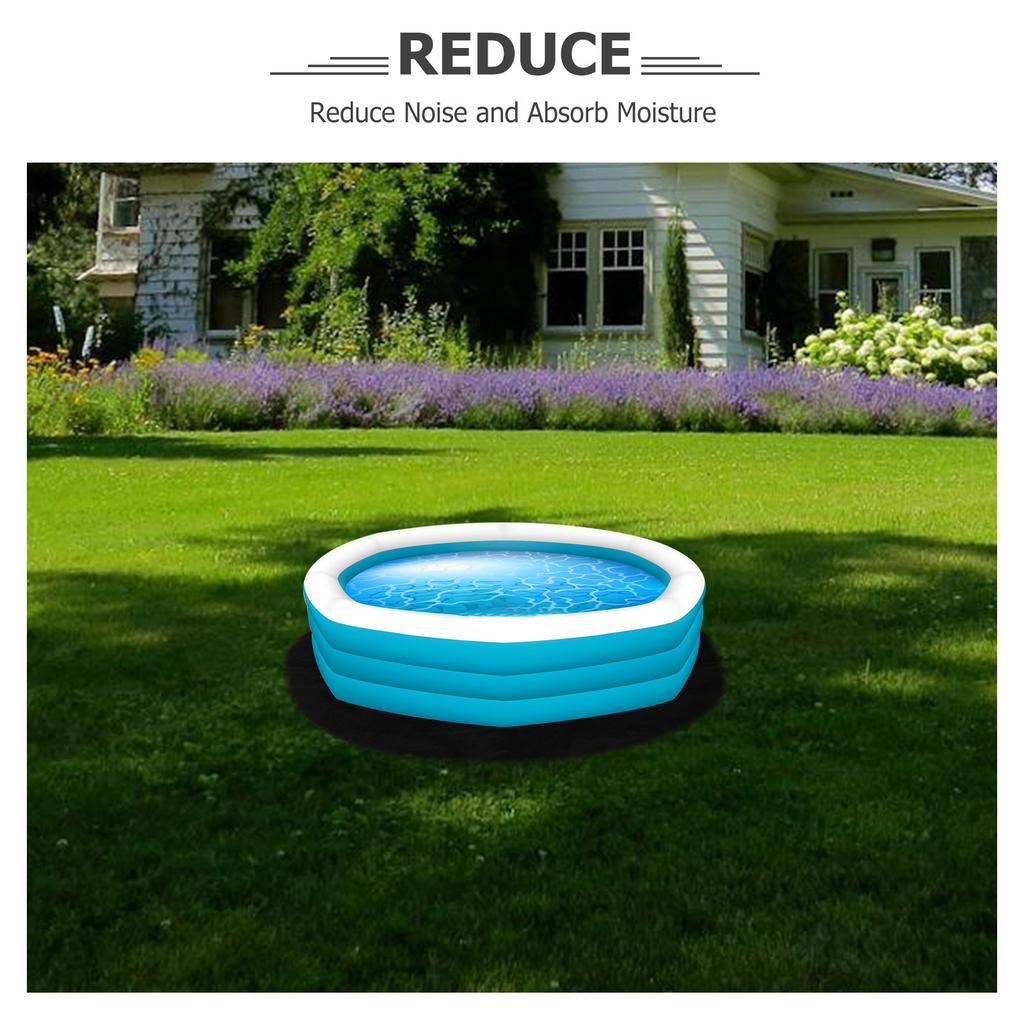 Waterproof Non-Slip Round Mat for Hot Tub Floor Cushion High Absorbency Anti-Fatigue Pad Ideal Yoga Kitchen Pet Bbq Car