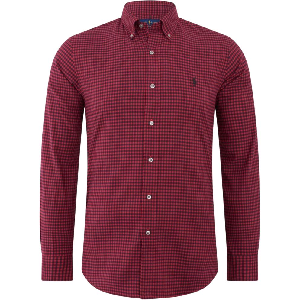 

Polo Ralph Lauren FW21 Клетчатая рубашка с длинным рукавом на пуговицах Мужские рубашки Красный 710769717-004 S