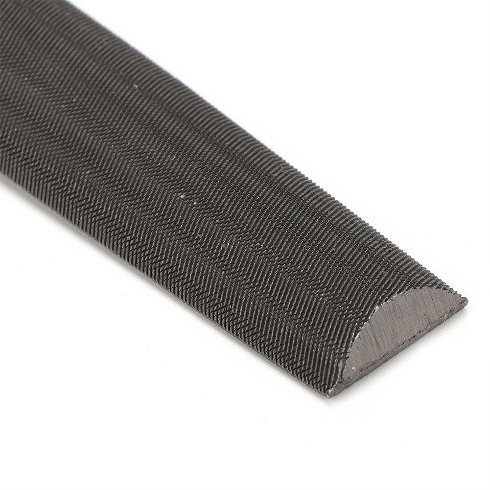 8in Half Round  Mill Steel File Rasp with Handle Sharpening Shaping Tool for Metal Projects(Fine Teeth File )