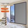 Aluminum Alloy Honeycomb Insulated Windproof Folding Window Curtain with Sliding Screen and Sun Protection
