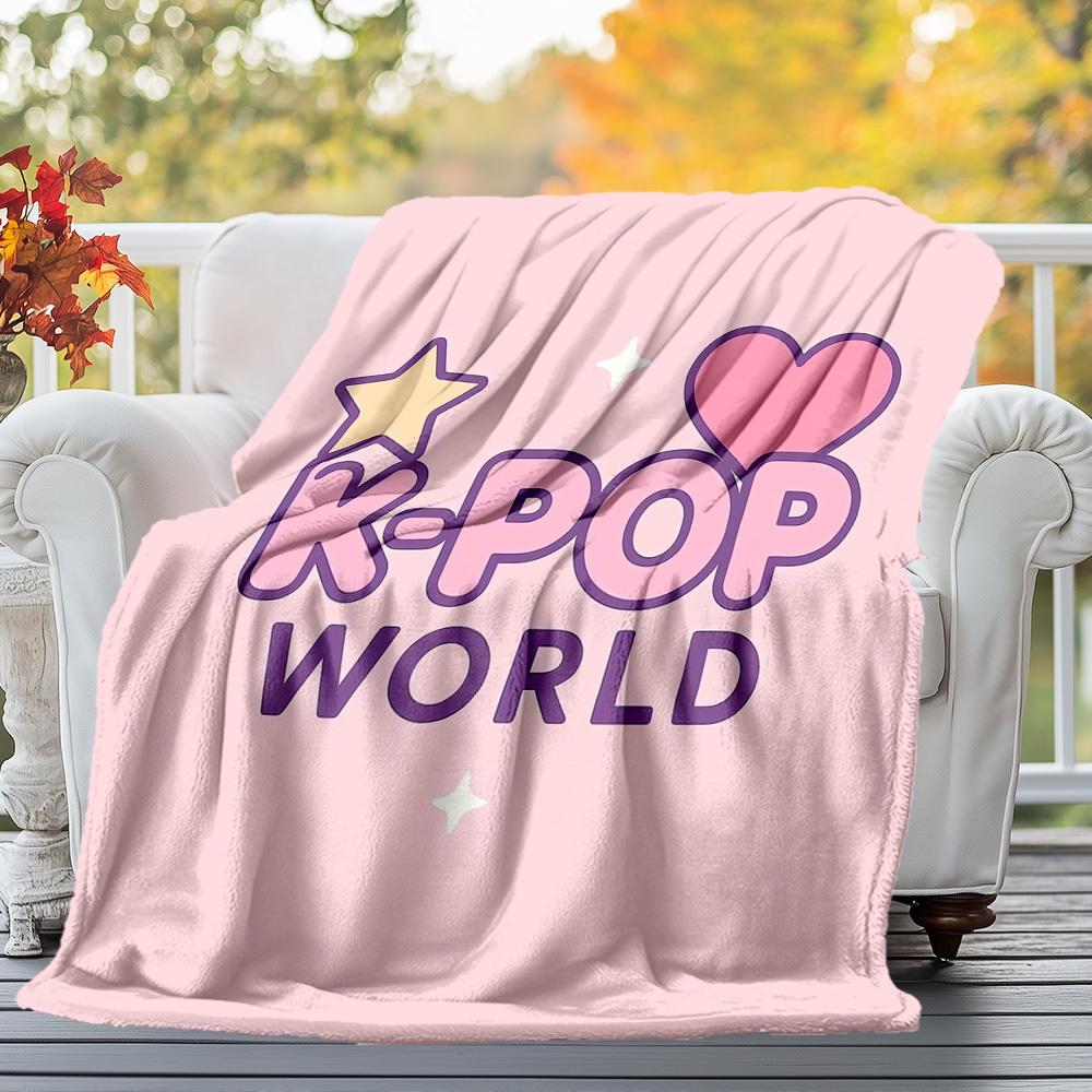 K Pop World Outdoor Flannel Blankets, Outdoor travel, Home Blankets, Fan Gifts,Suitable for All Seasons, Christmas Gifts. R1127091