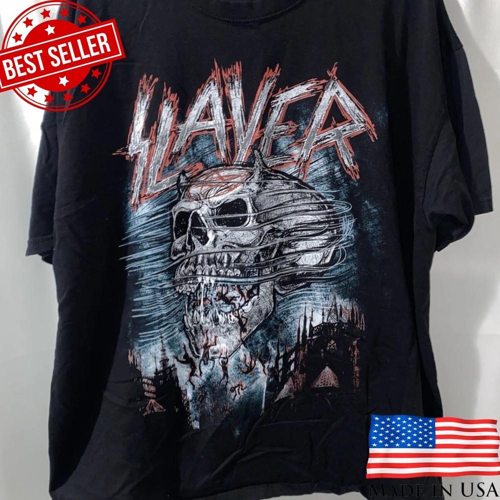 

Slayer Tribute T Shirt South of Heaven Vintage Style Metal Band Tee Unisex T-Shirt S