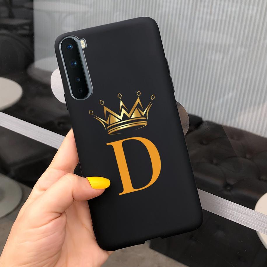 Für Oneplus Nord Hülle AC2001 AC2003 Handyhülle Mode Krone Buchstaben Schlank Matt Capa Weiche Funda Für One Plus Nord 1+Nord Bumper