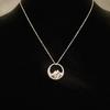 Sailing Wave Mountain Fine Jewelry Platinum Plated Pure S925 Sterling Silver Moissanite Diamond Pendant Necklace Women Couple