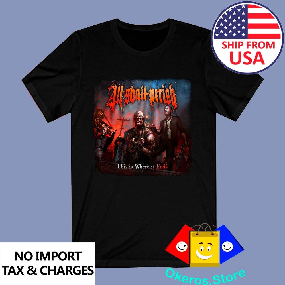 All Shall Perish This Is Where It Ends Men s Black Size S to 3XL M