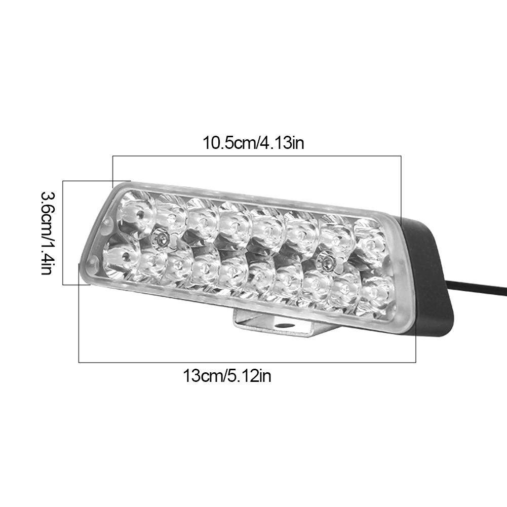 18LED Motorcycle Ultra Bright Headlight Waterproof Spot Light For E-bike Scooter Modification