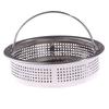 Panier-filtre en acier inoxydable avec poignée Maille filtrante à déchets Outils de cuisine Bouchon passoire d'évier de cuisine Couvercle de bonde d'évier