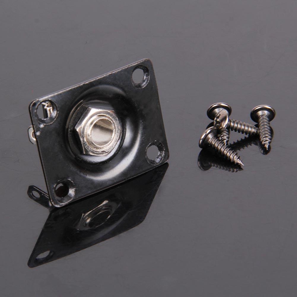 Square Guitar Jack Plate & Socket Assembly for TL Electric Guitar
