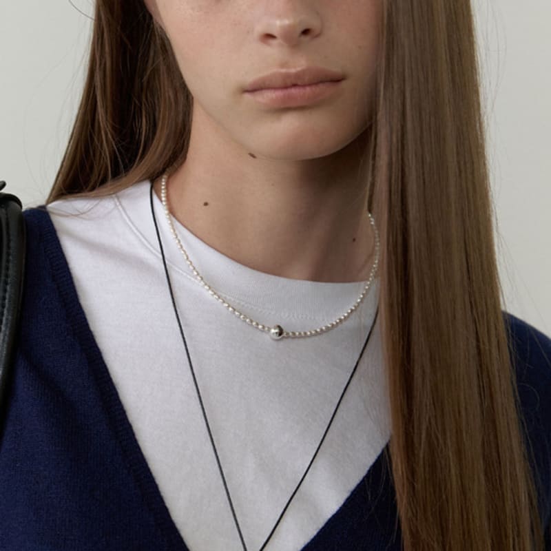 LOVE ME MONSTER Simple Chain Long Strap Necklace (L253MNK080)