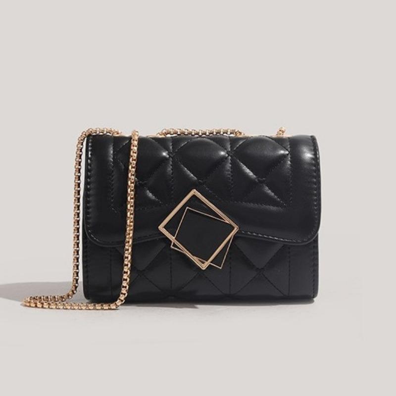 

A Niche Design Fashionable Commuter Women s Bag with Chain Diamond-shaped Single-shoulder Crossbody Small Square Bag