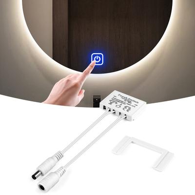 12V 5A Bathroom Mirror LED Dimmer Switch Capacitive CCT Adjustable Touch Sensor Switch For Mirror Light Backlight Decoration