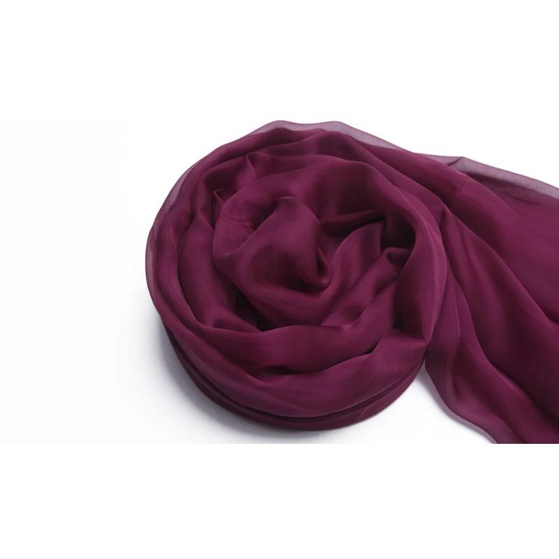 [BYSIFA] Fall Winter Purple Grey Large Scarf Shawl Women Fashion 100% Mulberry Silk Long Scarves Spring Fall Silk Scarf Cape