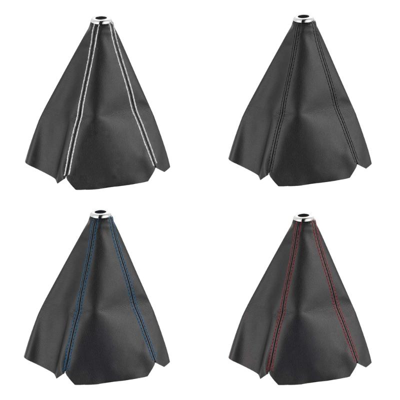 Premium PU Leather Gear Shifter Boot Protector Universal Anti Scratch Waterproof Car Interior Accessory Shifter Collars