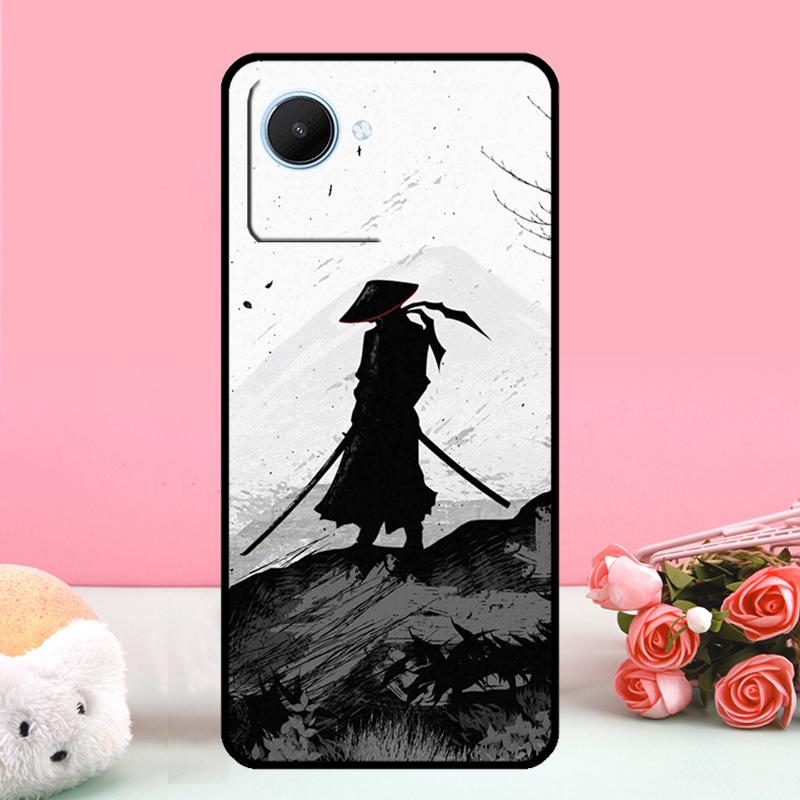 Samurai Japan Art For Realme C55 C71 C53 C67 C75 C61 C33 C63 C51 C65 10 11 12 13 14 15 Pro Plus GT7 Pro Case