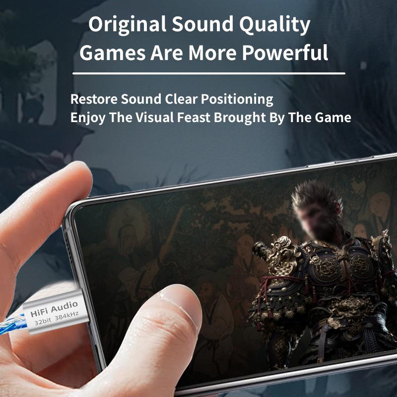Kabel Adapter Audio USB-C do 3,5 mm CX31993 HiFi DAC Cyfrowe Dekodowanie Wzmacniacz Słuchawkowy Dla iPhone15 16/Huawei/Xiaomi/Samsung