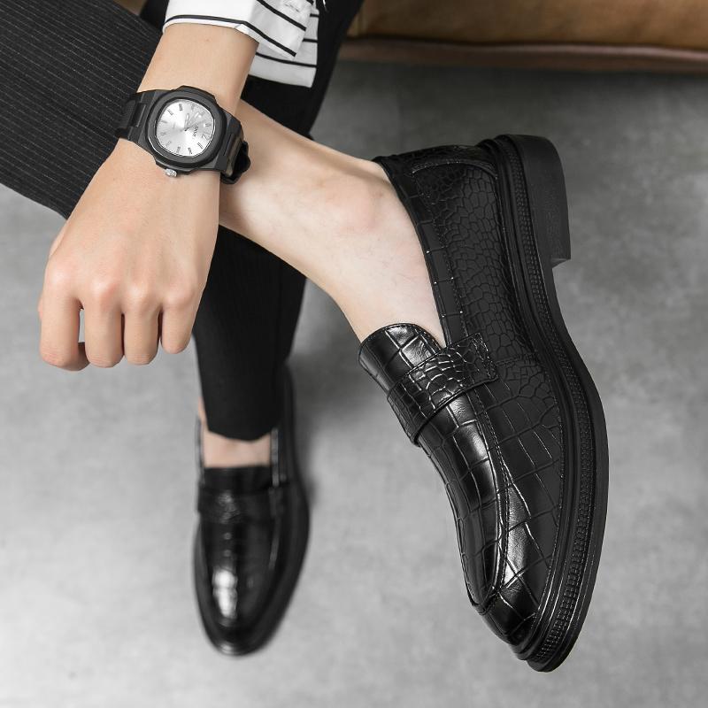 Neue Herren Lederschuhe Luxus Krokodilmuster Männer Business Kleid Schuhe Lässig Sozialen Schuh Männlichen Hochzeit Schuhe Zapatos Hombre