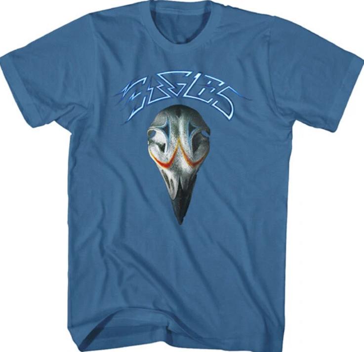 New The Eagles Greatest Hits Album Distressed Blue Shirt Unisex T-Shirt L