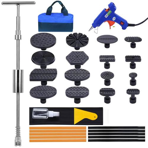 ToBeBold Dent Repair Tools, Car Dent Repair, T-Bar Slide Hammer, Pulling Tool, Sheet Metal Tool, DIY Repair Tool (32 Pieces)