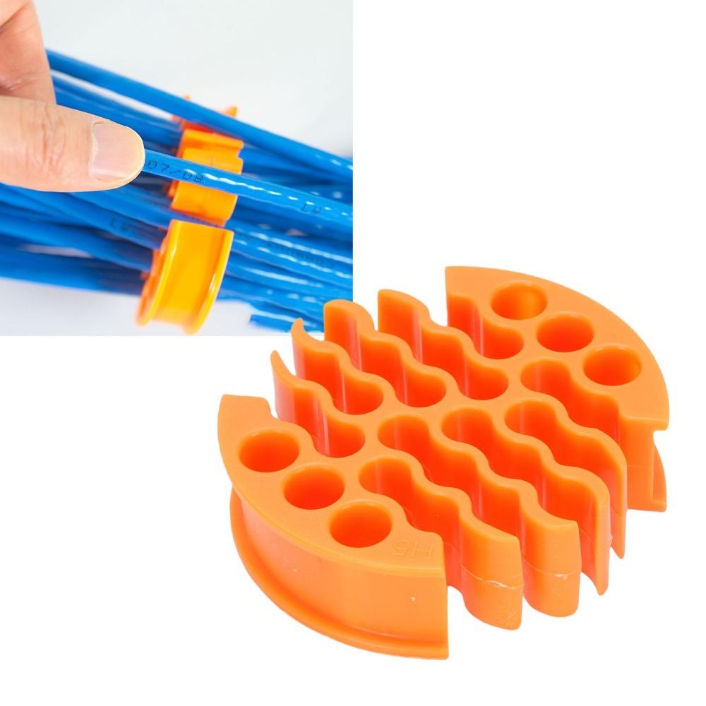 Orange Network Cable Organizer Gray Cable Organizing Tool Cable Management Tool  Server Rooms оранжевый
