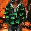 Women's Long Sleeve Halloween Print Hoodie Pullover with Casual Top