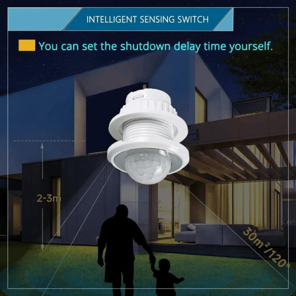Adjustable Detection Smart Motion Sensor Switch Dual Sensing Technology 6G Radar Sensor  Indoor Use