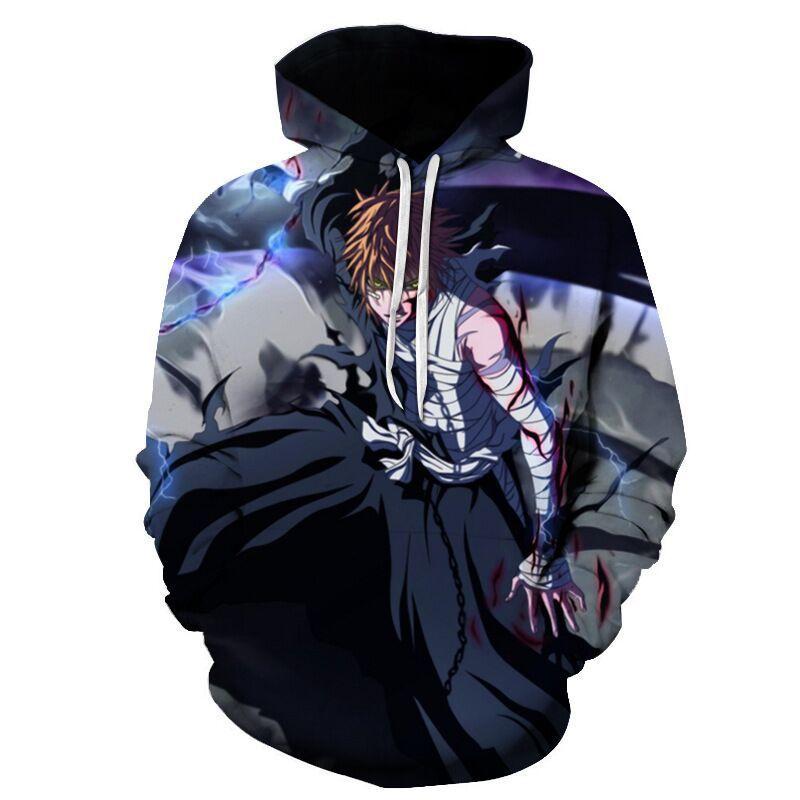 2026 new classic sunman reaper cosplay periphery, animation 3D digital printing casual hooded sweater
