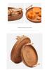 Vietnam Woven Autumn Vine Fruit Basket - Round Bread & Nut Plate for Living/Dining Room Storage
