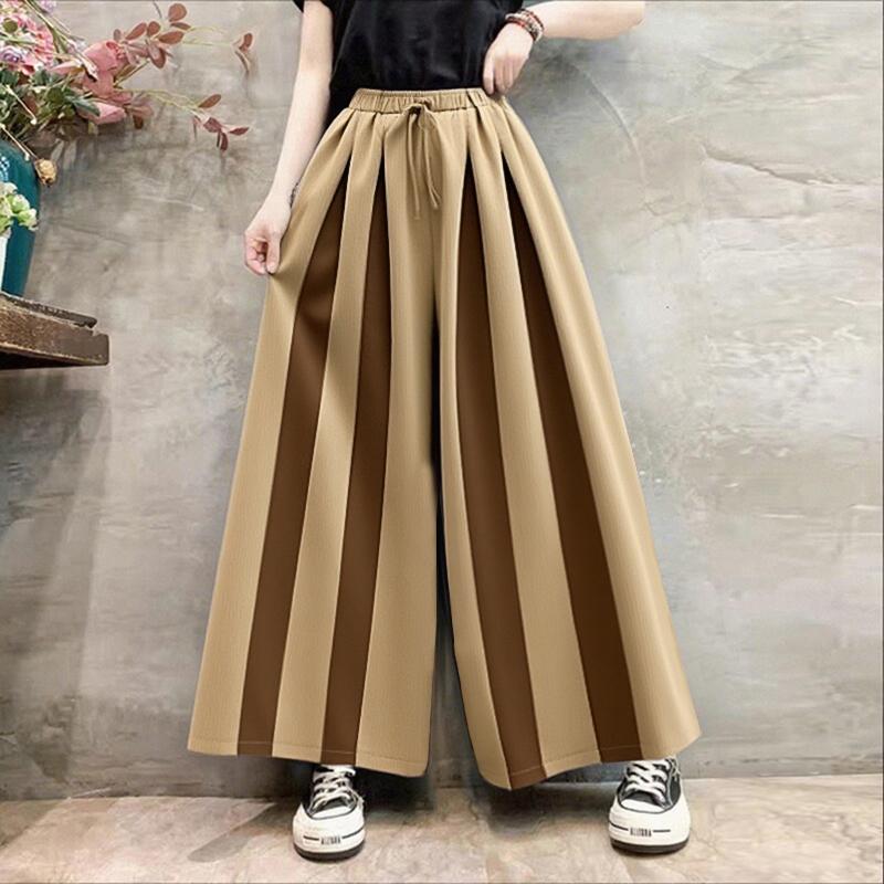 

ZANZEA Женские летние эластичные брюки с широкими штанинами, свободные, повседневные, укороченные XL