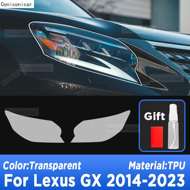 Car Headlight Protection Transparent Anti-Scratch Protective Film TPU Stickers For LEXUS GX 2014-  Accessories