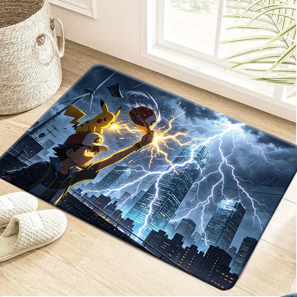 Pokemon Psyduck "Hey!" Cute Print Non-slip Doormat Soft Floor Mat for Home Decor