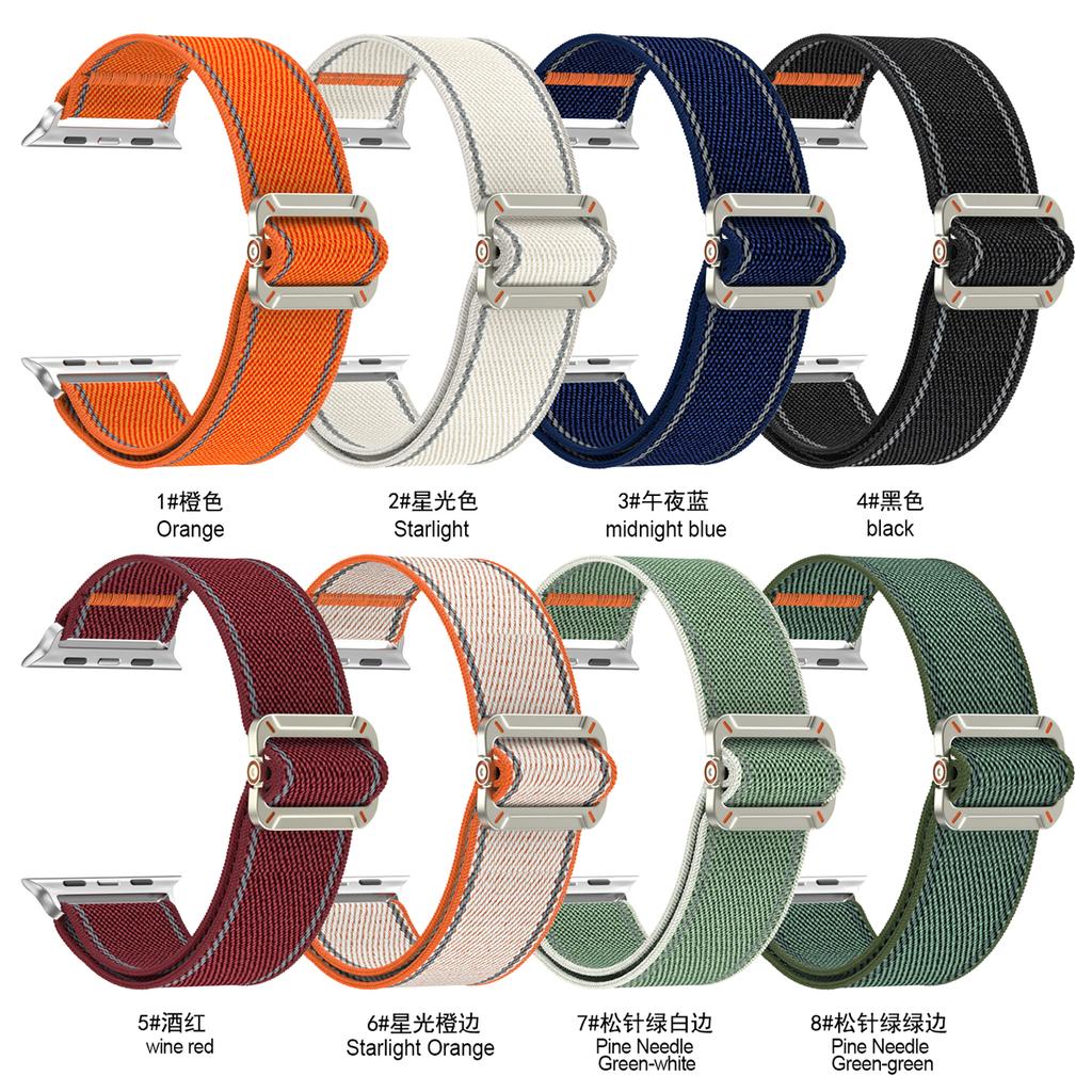 Woven Watch Strap for Apple Watch S11 S10 42 46mm Ultra1/2/3 49mm 45mm 44mm 42mm 41mm 40mm 38mm for iWatch Series11 10 9 8 7 6 5 4 SE 3 2 Nylon Band