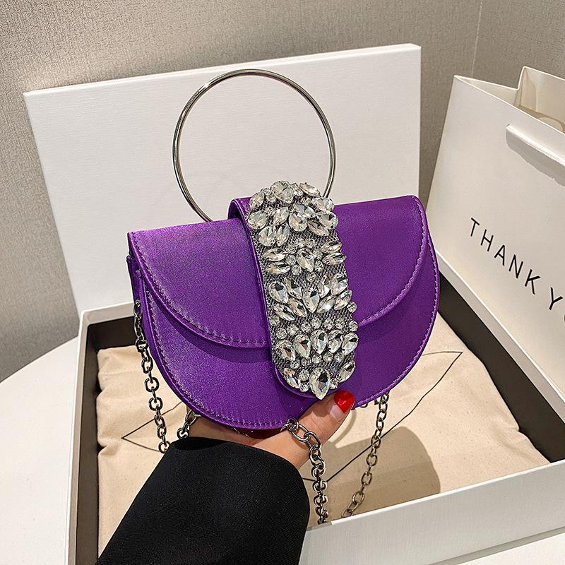 

Вечерняя сумочка Temperament Diamond, новая корейская женская цепочка, ручная сумка Ins, универсальная сумка через плечо, клатч для вечеринки