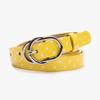 Womens Slim PU Leather Belt With Polka Dot Design Y2K Sweet Style Waistband Jeans Casual Fashion Accessory In Multiple