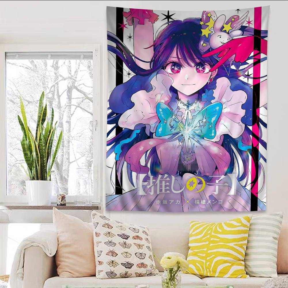 Fantasy Kawaii OOshi No Ko Colorful Tapestry Wall Hanging Cheap Hanging Bohemian Wall Tapestries Mandala Wall Hanging Sheets